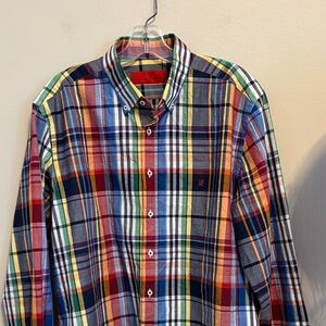 Carolina Herrera Multicolor Plaid Men's Shirt